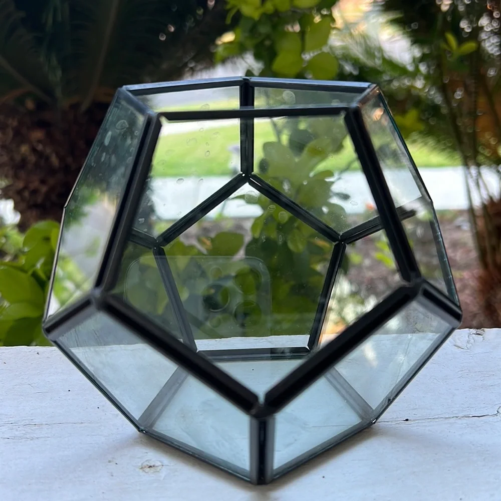Glass Makeup Brush Holder